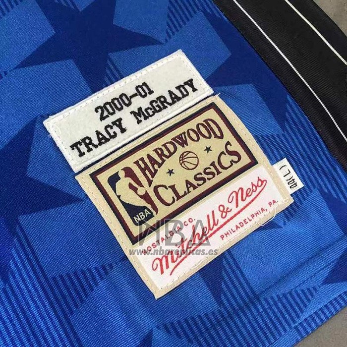 Camiseta Orlando Magic Tracy McGrady NO 1 Mitchell & Ness 2000-01 Azul